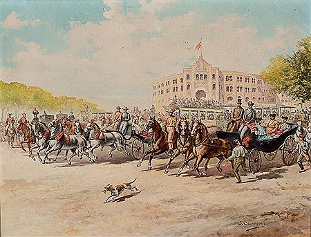 Salida de la plaza de toros by Josep Casanovas - Auction record, sale price, and art valuation. Compare with similar artists and explore comparable artworks.