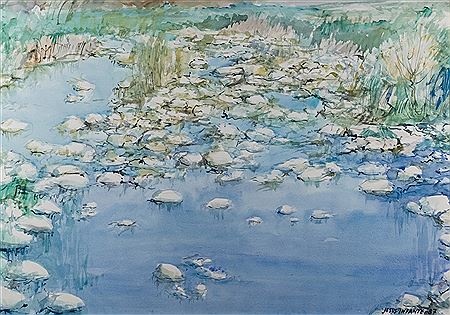Río entre guijarros by Jesús de Pipaón - Auction record, sale price, and art valuation. Compare with similar artists and explore comparable artworks.