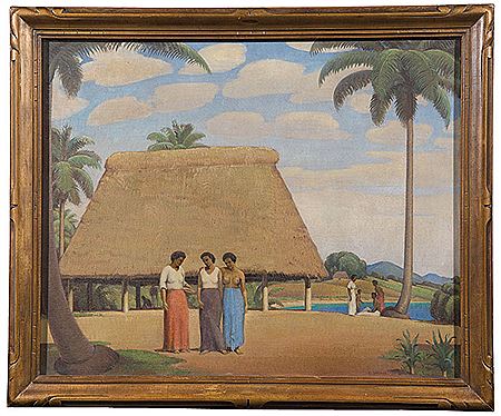 Sample artwork by Cedric Savage (1901 - 1969), known for landscape paintings - View similar artists and auction records