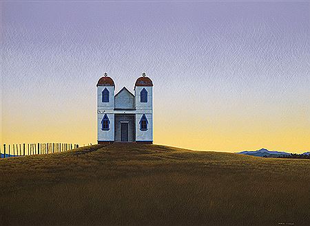 Sample artwork by Steve Harris (Born 1953), known for hyper-realist painting and drawing of landscape and objects reflecting human life - View similar artists and auction records