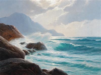 Sample artwork by Carl Kenzler (1872 - 1947), known for marine and landscape painting - View similar artists and auction records