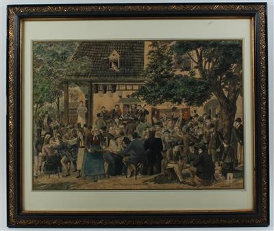 At the Heurigen (local winery) in Nußdorf 1899