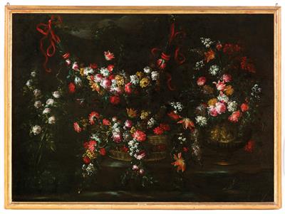 Pair of Still lifes with flowers