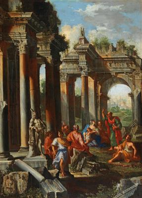 Capriccio of ruins with the Sermon of Saint Paul; and Capriccio of ruins with the Beheading of Saint Paul
