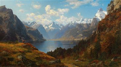 Sample artwork by Josef Schoyerer (1844 - 1923), known for painting, landscape and genre painting - View similar artists and auction records