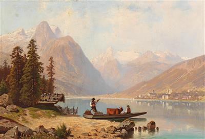 View of Zell am See, the Kitzsteinhorn in the background by Wilhelm Theodor Nocken - Auction record, sale price, and art valuation. Compare with similar artists and explore comparable artworks.