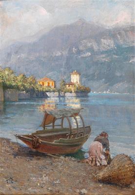 Wäscherin am Comer See by Felix Possart - Auction record, sale price, and art valuation. Compare with similar artists and explore comparable artworks.