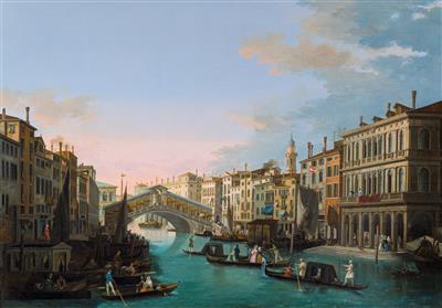The Grand Canal with the Rialto Bridge, Venice by Giuseppe Bernardino Bison - Auction record, sale price, and art valuation. Compare with similar artists and explore comparable artworks.
