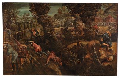 The Battle between the Philistines and the Israelites