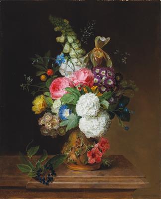 Sample artwork by Karl (Carl) Von Saar (1797 - 1853), known for miniature portrait, history and floral still-life painting - View similar artists and auction records