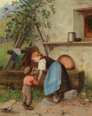 At the well