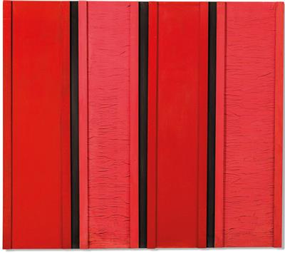 Rosso Nero n. 44 by Tano Festa - Auction record, sale price, and art valuation. Compare with similar artists and explore comparable artworks.