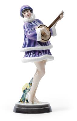 A “banjo playing” figure (Zerline Balten as a banjo player)