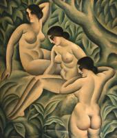 Three Women (1922) by Pierre De Vaucleroy - Auction record, sale price, and art valuation. Compare with similar artists and explore comparable artworks.