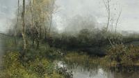 Sample artwork by Gustave-Francois Den Duyts (1850 - 1897), known for landscape painting, etching, printmaking - View similar artists and auction records