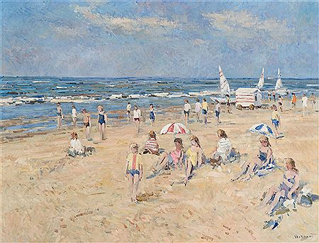 Vue de plage à Zandvoort