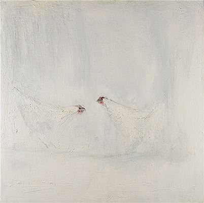 Sans titre (deux poules blanches) by Jean Paul Pichon-Martin - Auction record, sale price, and art valuation. Compare with similar artists and explore comparable artworks.