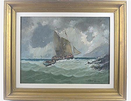 Levée des filets sous les nuages by Albert Hirtz - Auction record, sale price, and art valuation. Compare with similar artists and explore comparable artworks.