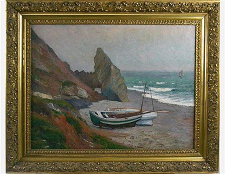 Deux barques sur la plage