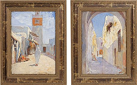 Pair of Moroccan views by Georges-Pierre Guinegault - Auction record, sale price, and art valuation. Compare with similar artists and explore comparable artworks.