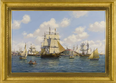 1806 Friendship Sloop Entering Salem Harbor