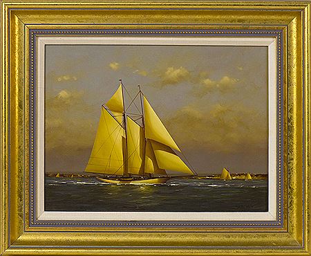 Yachting off the coast by Vernon Broe - Auction record, sale price, and art valuation. Compare with similar artists and explore comparable artworks.