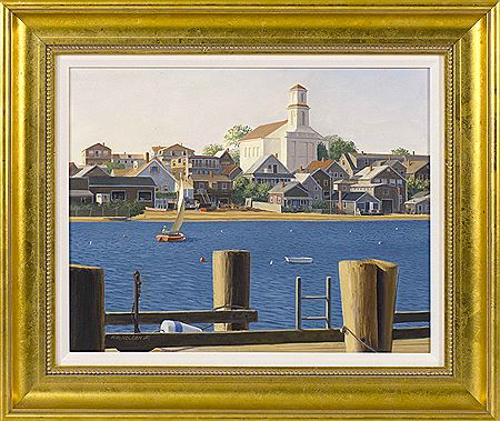 Sample artwork by Herbert Holden Jr (1922 - 2018), known for land-and seascape paintings, graphic design - View similar artists and auction records