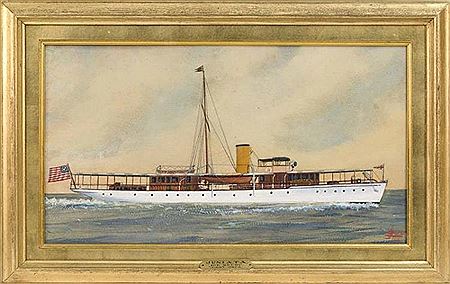 The yacht Juniata