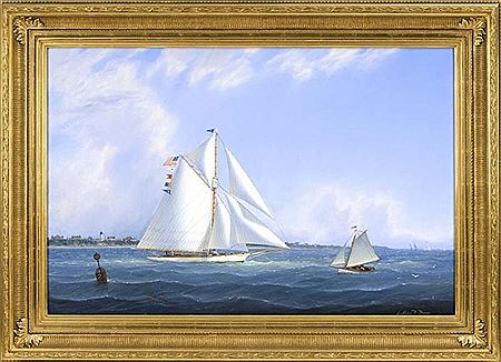"Summer Sailing off Chatham Light"