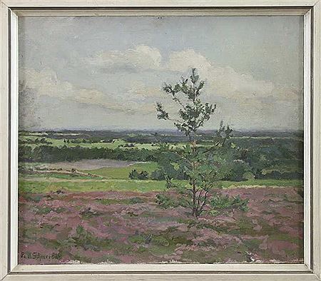 Weite Landschaft in der Lüneburger Heide by Paul Schmersahl - Auction record, sale price, and art valuation. Compare with similar artists and explore comparable artworks.