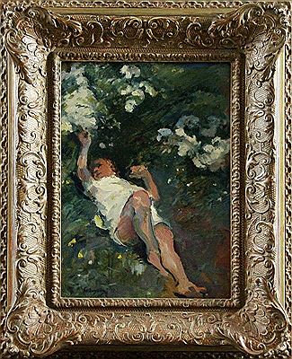 Sample artwork by Hugo Ernst Schnegg (1876 - 1950), known for landscape, figure and portrait painting - View similar artists and auction records