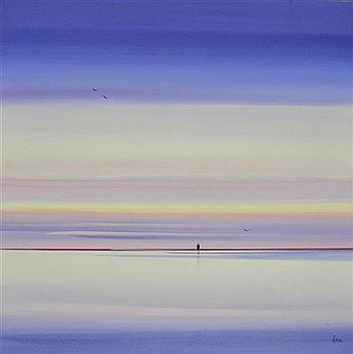 Scene depicting two figures on a deserted beach by Hendersen Cisz - Auction record, sale price, and art valuation. Compare with similar artists and explore comparable artworks.