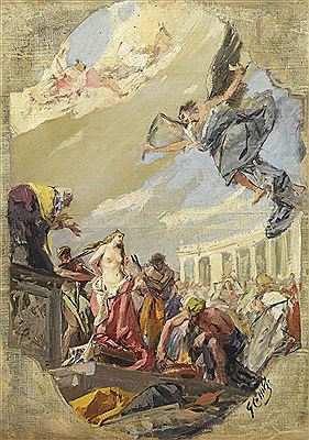 Martirio di Sant'Agata, da Tiepolo