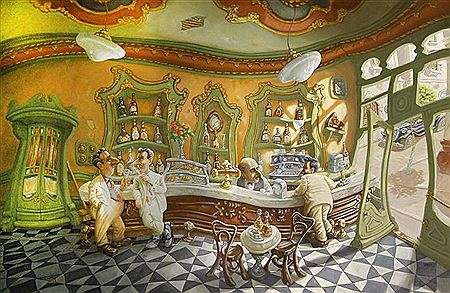 'Cafe Bar in Marseilles'
