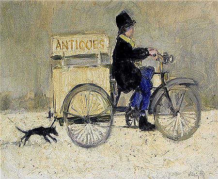 'The Antiques Dealer on his Bicycle'