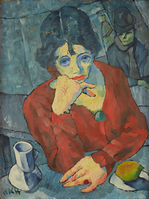 WOMAN IN A CAFÉ