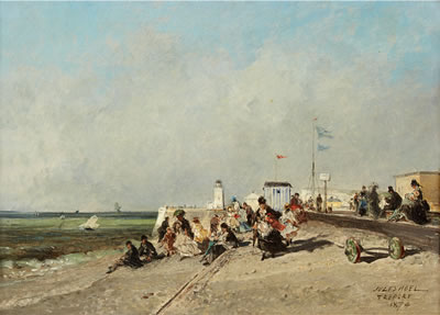 "PLAGE DU TREPORT" (pair)