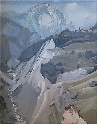 "Paysage de montagne au Tessin"