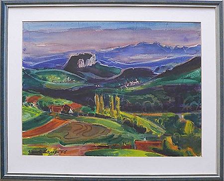 Hegaulandschaft by Sigurd Lange - Auction record, sale price, and art valuation. Compare with similar artists and explore comparable artworks.
