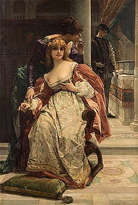 "Portia and the Caskets, Scene from the Merchant of Venice" by Alexandre Cabanel - Auction record, sale price, and art valuation. Compare with similar artists and explore comparable artworks.