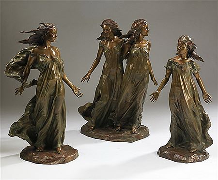 Three: 'Daughters of Odessa' by Frederick Elliott Hart - Auction record, sale price, and art valuation. Compare with similar artists and explore comparable artworks.