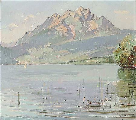 Blick auf den Pilatus by Georges Alfons Troxler - Auction record, sale price, and art valuation. Compare with similar artists and explore comparable artworks.