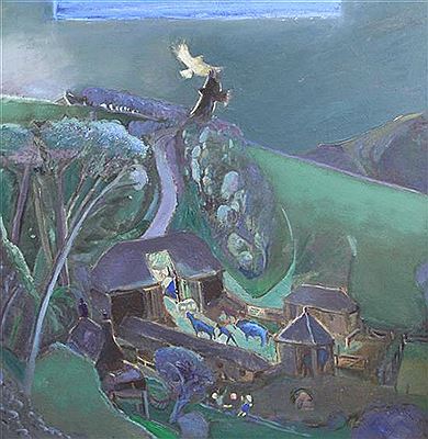 Sacred Farm (Nativity at Firle) by Harold Mockford - Auction record, sale price, and art valuation. Compare with similar artists and explore comparable artworks.
