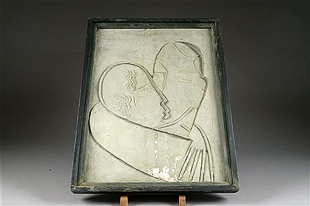Bas-relief Couple cubiste