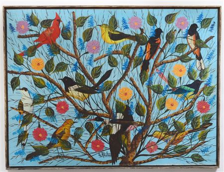 Birds Atop Branches”