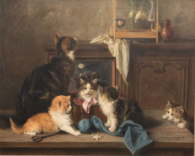 CATS PLAYING