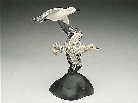 Pair of full size flying sanderling