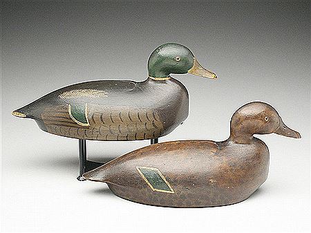 Extremely rare pair of mallards by Nathaniel Quillen - Auction record, sale price, and art valuation. Compare with similar artists and explore comparable artworks.