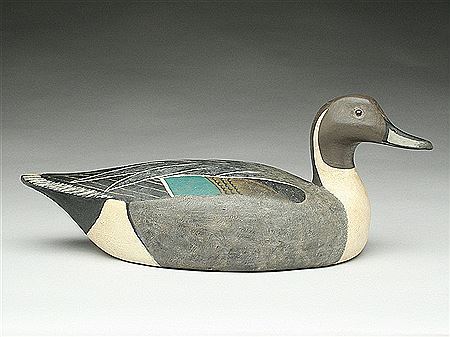 Hollow carved pintail drake