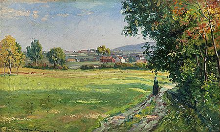 Kvinne i åkerlandskap (1889)